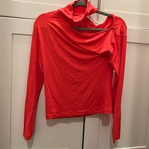 BNWT yoox cut out top in color bittersweet (orange)